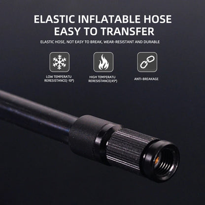 ThinkRider 120 PSI Mini Electric Bike Pump – Portable Tire Inflator with Digital Gauge Display