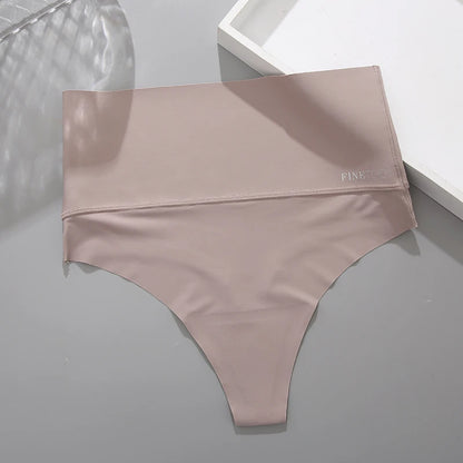 4PCS Seamless Ice Silk Panties Set for Women – Low Waist G-String, Soft Ultra-Thin Sexy Underwear Briefs
