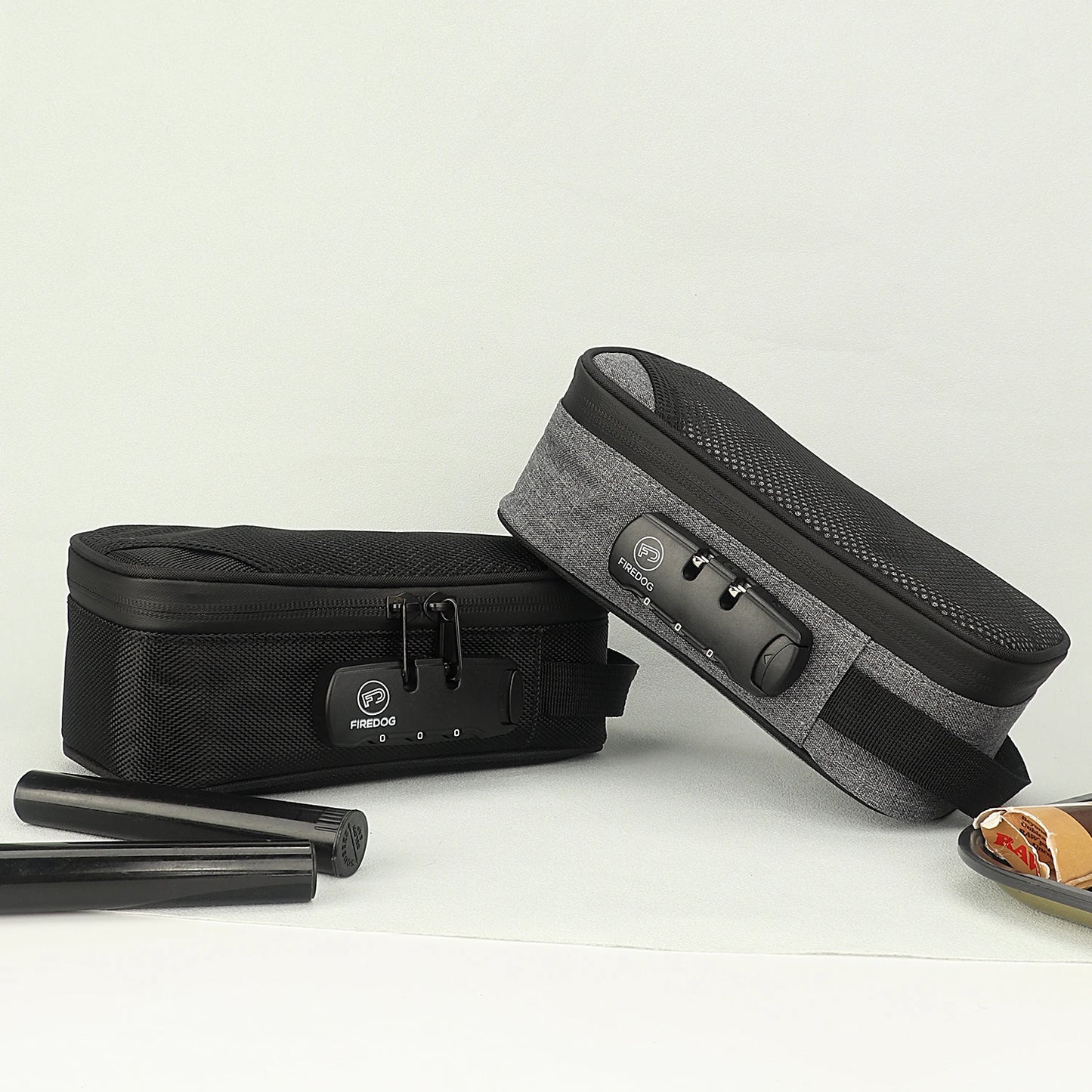 FIREDOG Odor Smell Proof Smoking Pipe Bag: Combination Lock Jar Bottle Case - Tobacco Accessories