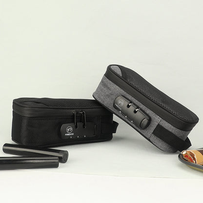 FIREDOG Odor Smell Proof Smoking Pipe Bag: Combination Lock Jar Bottle Case - Tobacco Accessories