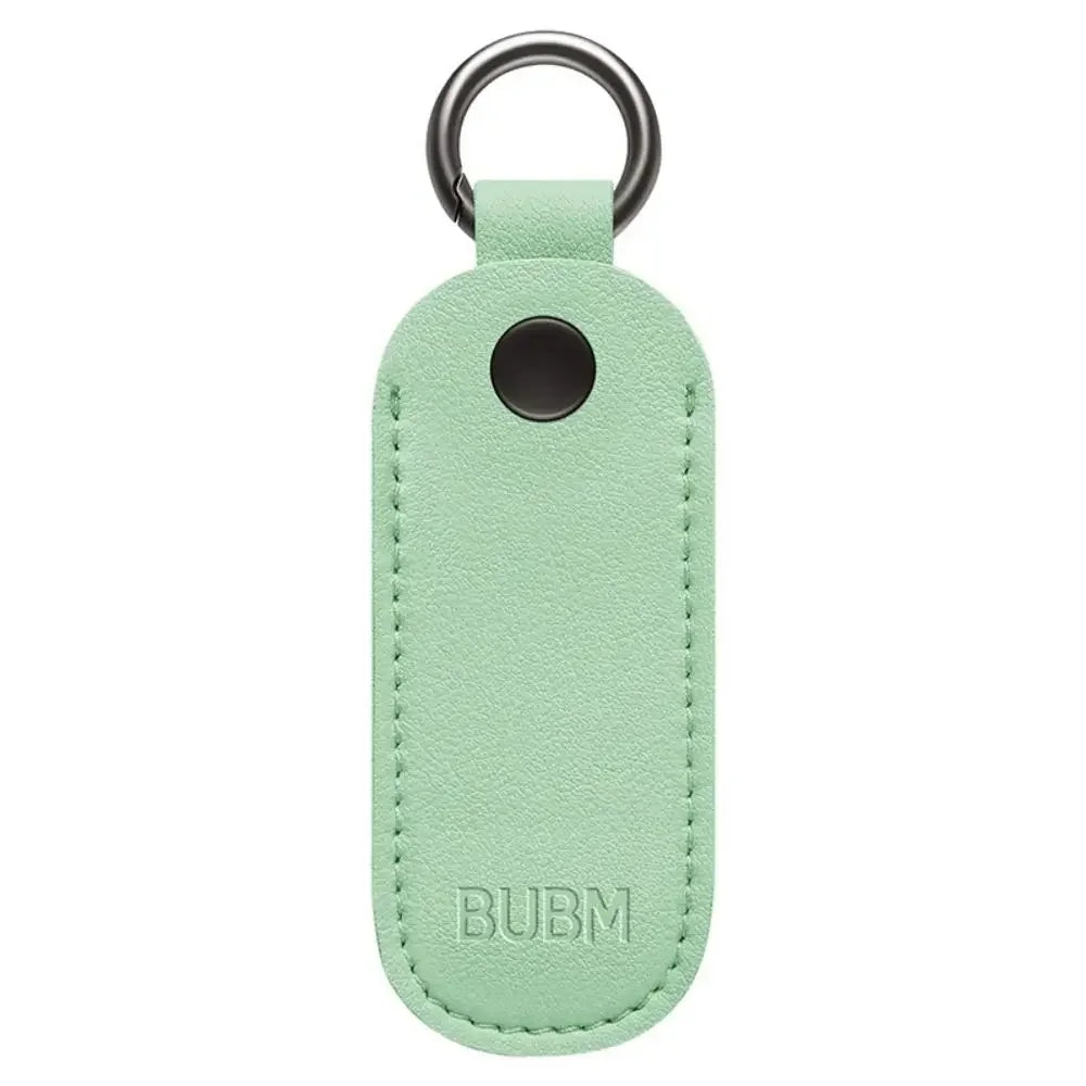 Leather USB Flash Drive Pouch — Protective Storage Case with Key Ring for U Disk, Memory Stick, and Digital Accessories