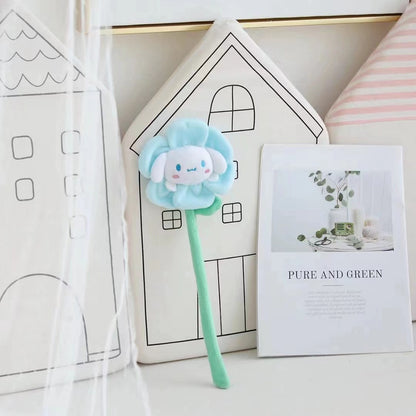 Sanrio Cartoon Plush Toys — Changeable Flower My Melody, Kuromi, Cinnamoroll, KT Cat & Purin Dog, Cute Anime Stuffed Doll