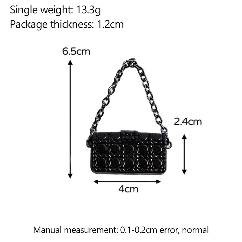 1:12 Dollhouse Miniature Shoulder & Crossbody Bags – Decorative Toy Accessories for Dollhouse Collectors