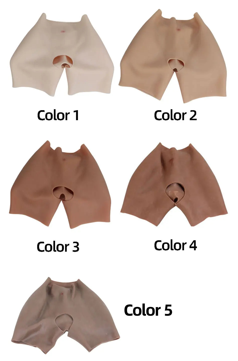 YUERUGOU Silicone Butt Hip Enhancer Pants – Women’s Open Crotch Padded Hip Shaper, Artificial Butt Cosplay, Plus Size