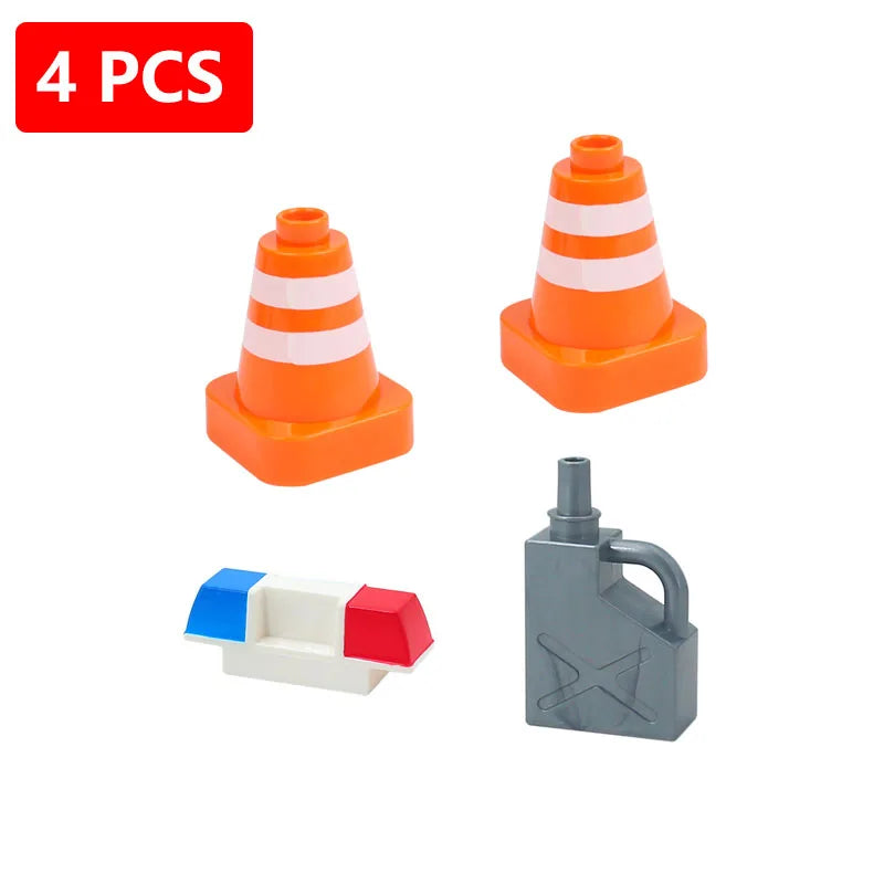 New Large Building Blocks Toys – Cartoon Princess Carriage, Car & Airplane Vehicle Models, Big Bricks Gift for Kids
