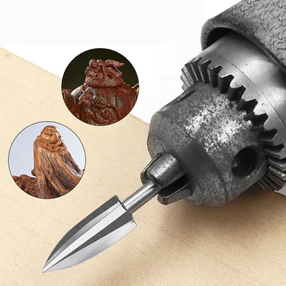 5PCS Wood Carving Drill Bits Set – 1/8" Shank Rotary Engraving & Grinding Tools for Woodworking Crafts & Detailing