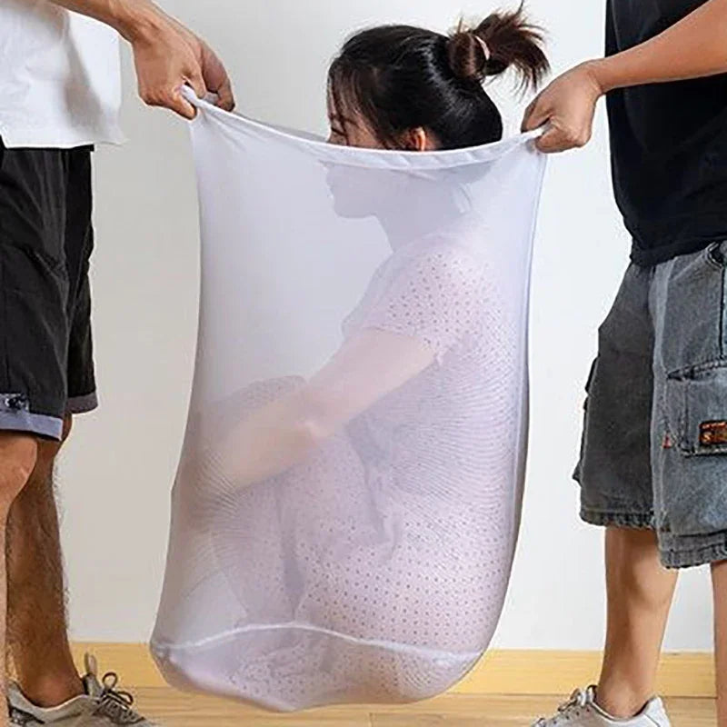 Reusable Zipper Laundry Bag for Washing Machine – Coarse Mesh Organizer for Lingerie, Shoes, Bras & Clothes