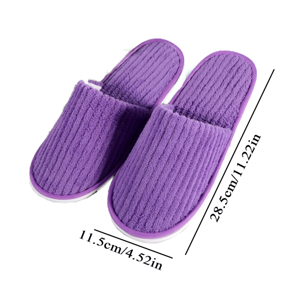 Winter Warm Plush Slippers for Women & Men – Non-Slip Fluffy Indoor House Slides for Bedroom Comfort Couple Home Shoes