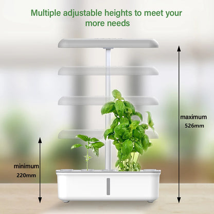 Tuya WiFi Hydroponics System – LED Smart Soilless Indoor Planting Machine with Self-Watering Planter for Home Gardening