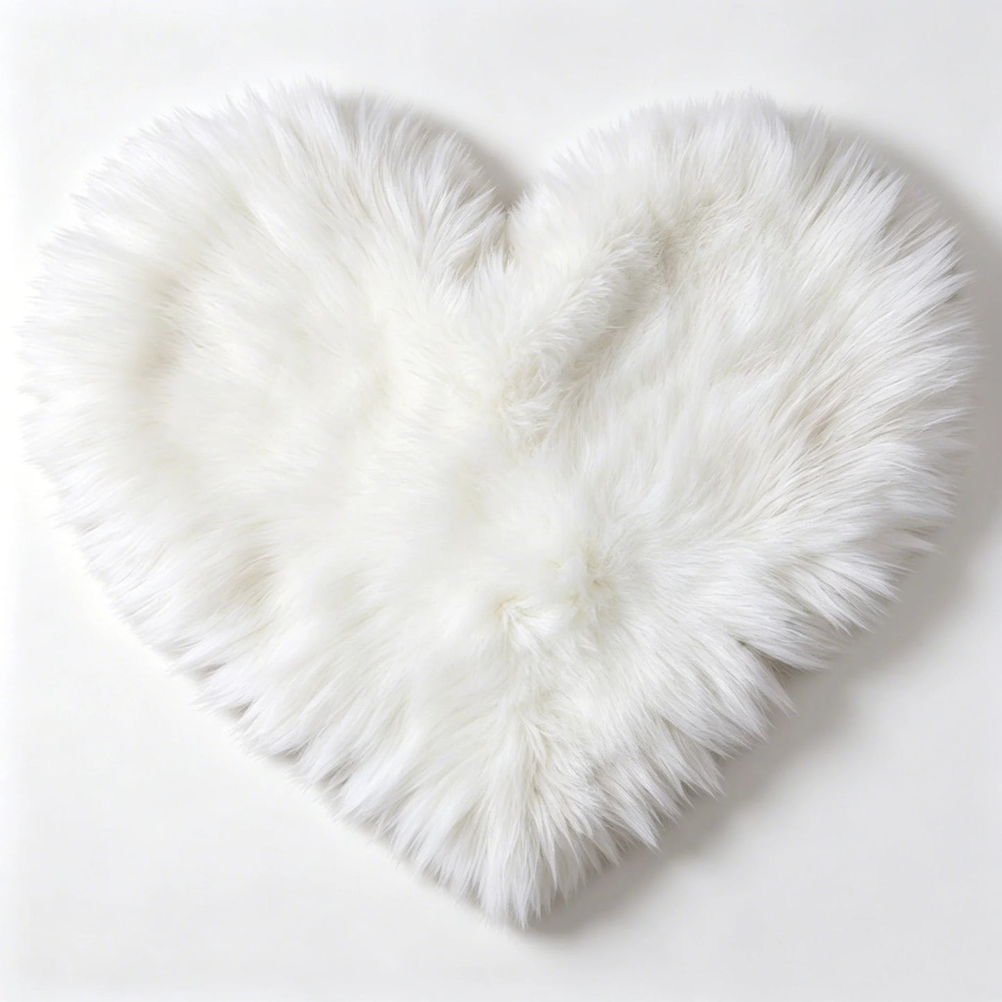 Ylsteed Heart-Shaped Faux Fur Baby Blanket - Soft Newborn Photography Prop & Photo Shoot Background Mat