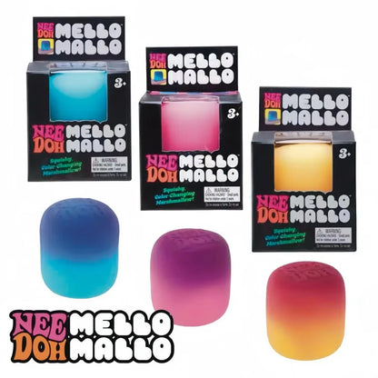 UV Light Reactive Squish Toy - Slow-Rising Marshmallow Fidget with Color Change