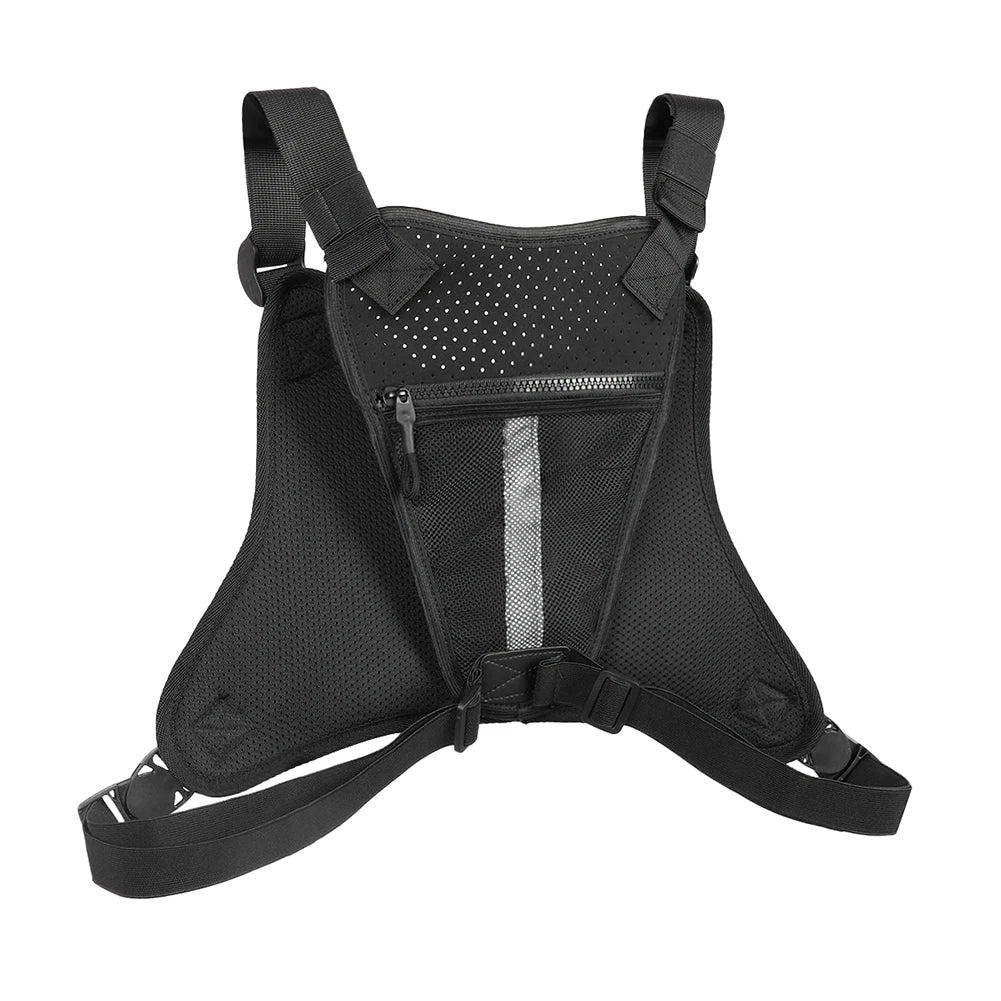 Sports Chest Bag – Lightweight Waterproof Running Vest with Pocket, Phone Holder & Large Capacity Tactical Front Pack