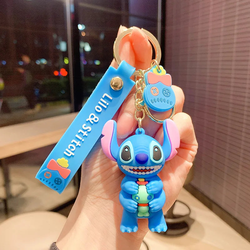 Anime Disney Cartoon Keychain – Gummed Girl, Mermaid & Princess Keyring, Cute Snow White & Alice Toy Gift