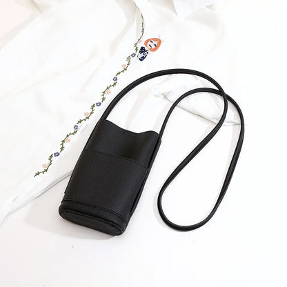 Luxury PU Leather Phone Bag - Custom Letter Crossbody Shoulder Purse for Women’s Fashion Travel & Daily Use