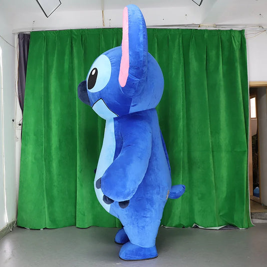 Blue Doll Mascot Costume – Adult Cartoon Cosplay Suit for Halloween, Christmas, Carnival & Party Performances