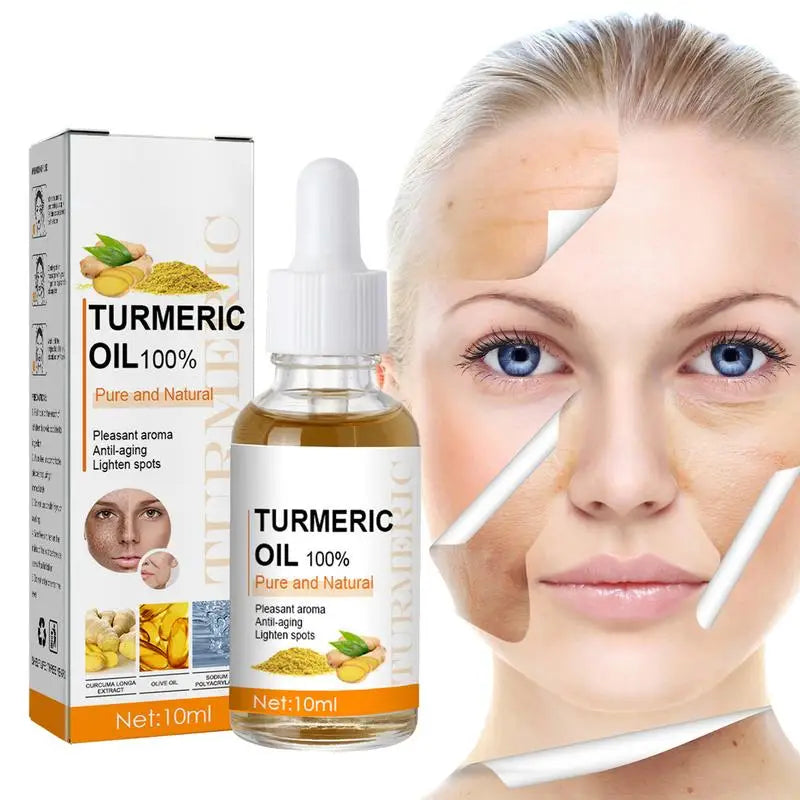 10ml Pure Turmeric Essential Oil – Natural Moisturizer for Brightening, Tightening & Anti-Aging