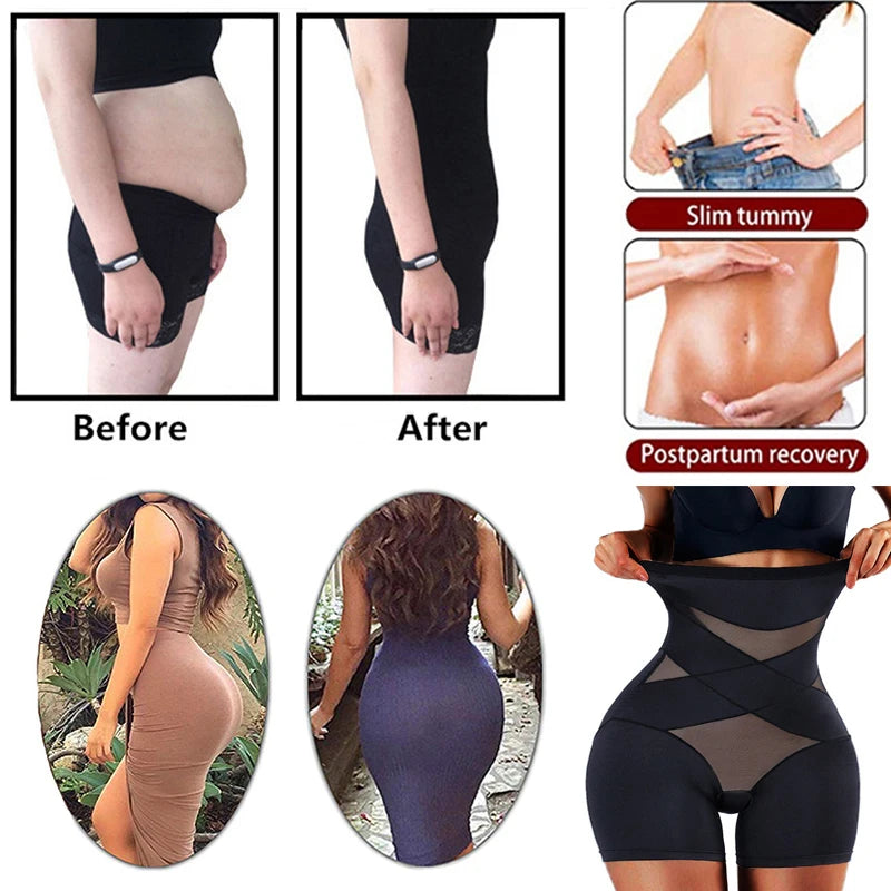 Women’s High Waist Body Shaper Panties – Tummy Control Slimming Girdle Shapewear, Belly Compression Underwear for Smooth Silhouette