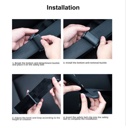 Car Child Seat Belt Retainer : Anti-Stroke Shoulder Guard Buckle Adjuster for Kids - Secure Adjustment & Fixation Seatbelt Accessory
