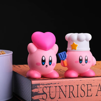 8pcs Star Kirby Anime Figure Set – Cute Pink Mini Figures Collectible Toy for Kids’ Gifts