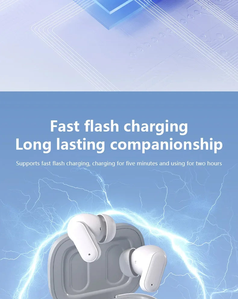 Xiaomi Wireless Bluetooth Earphones – In-Ear Noise-Reducing, Waterproof Sports Headphones for Android, iOS & PC with Long Battery Life
