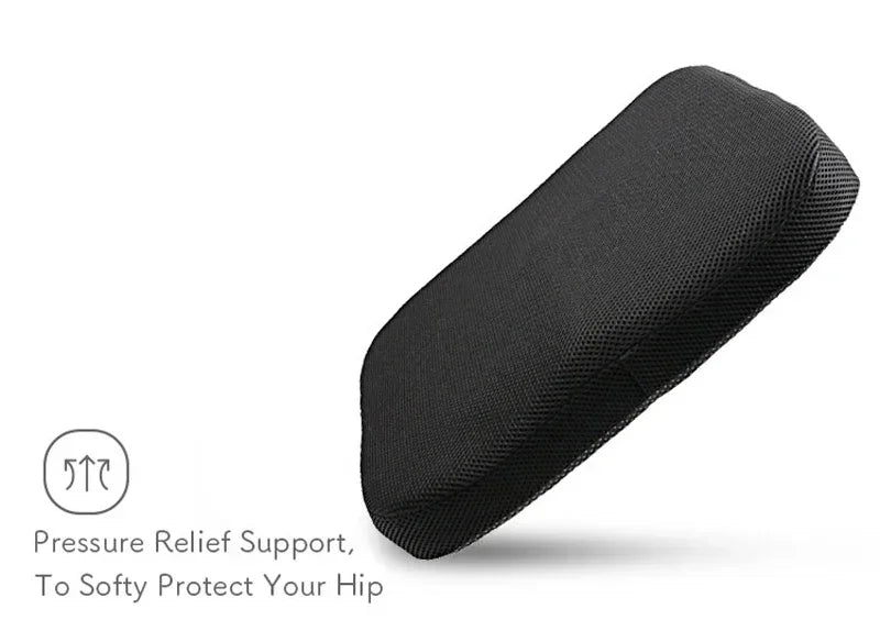 Orthopedic Memory Foam Coccyx Cushion – Non-Slip Tailbone & Sciatica Pain Relief Seat Pad for Office Chair & Car