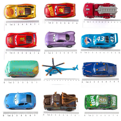 Disney Pixar Cars 3 Lightning McQueen & Mater Model Collection – 1:55 Diecast Alloy Car Toys for Children, Gift