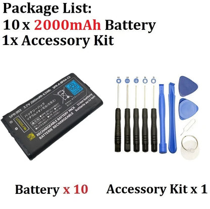 SPR-003 2000mAh Rechargeable Battery - Li-Ion Replacement for Nintendo 3DS LL, 3DS XL, New 3DS LL & New 3DS XL with Tool Kit
