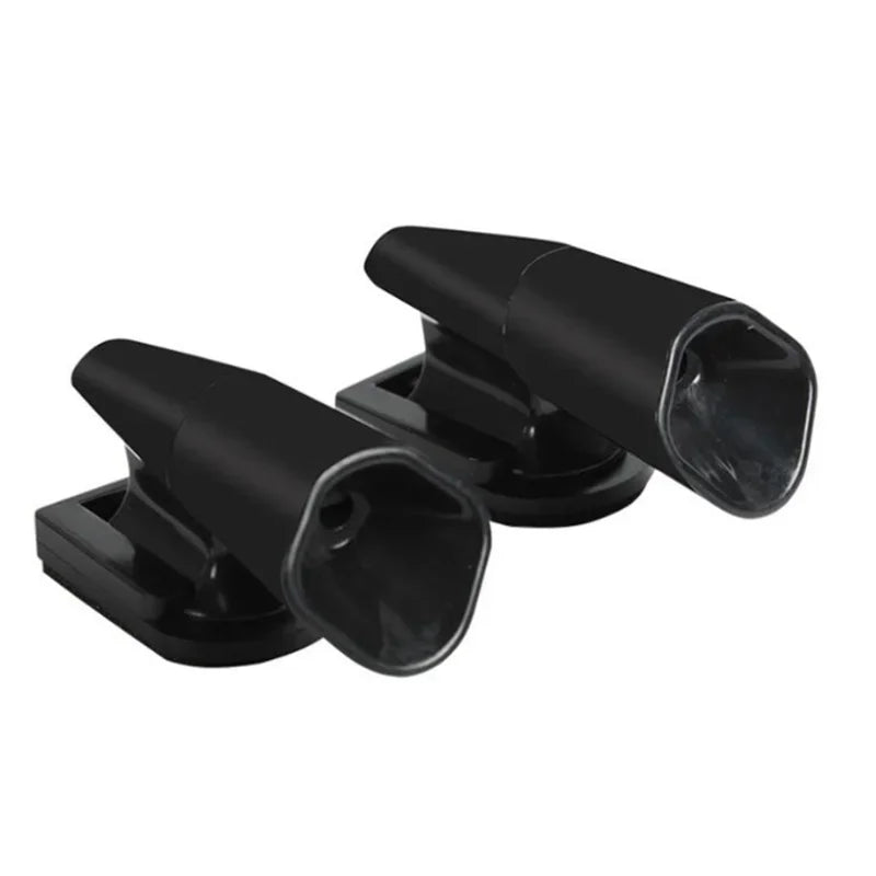 Ultrasonic Animal Repeller Whistle – Wind-Activated Car & Motorcycle Deer Warning, Black Safety Whistle