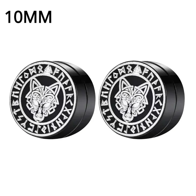 Crystal Magnetic Ear Studs – Punk Round Zircon Non-Piercing Earrings for Men & Women