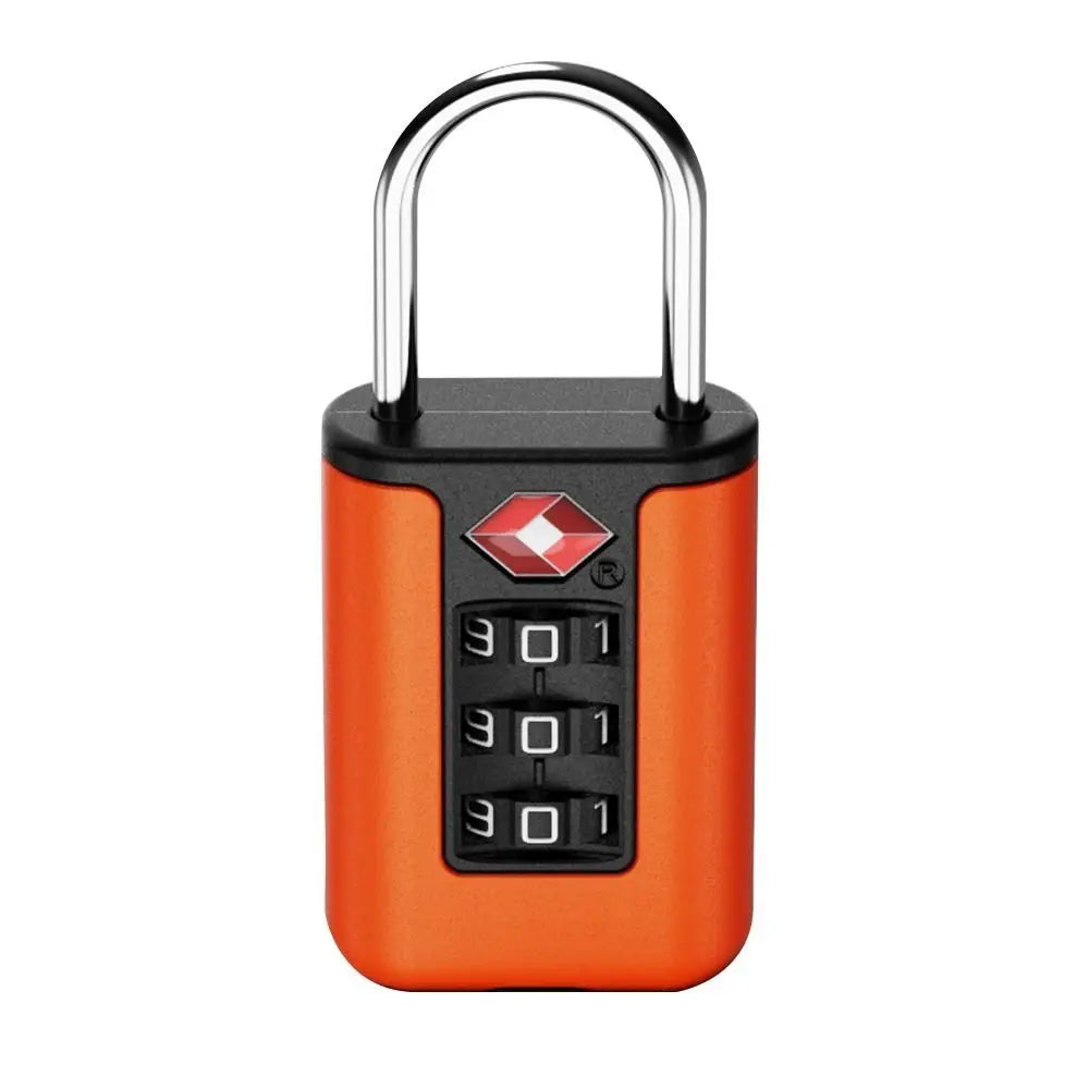 3-Digit Resettable Combination Mini Padlock – Luggage, Backpack, Zipper & Cabinet Security Lock for Travel & Dorm Use