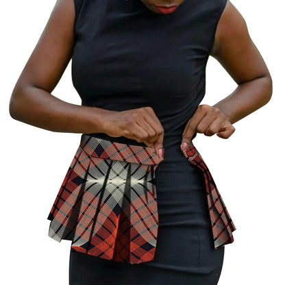 African Print Waist Corset Belt - Handmade Ankara Overlay Tie Belt for Women, Stylish Skirt & Dress Accessory