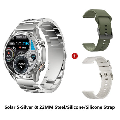 HAYLOU Solar 5 Smartwatch — 1.58" AMOLED, Voice Calling, 24H Health & Sports Tracker for Men
