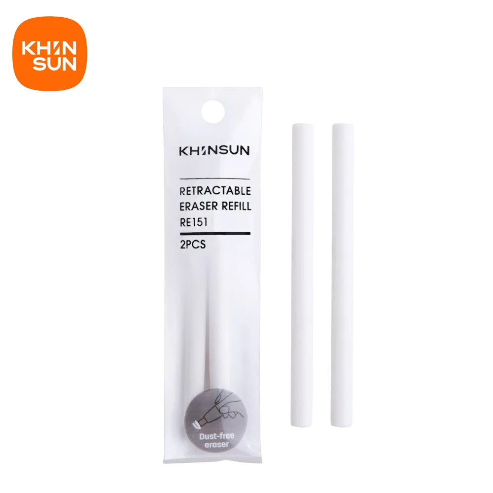 Retractable Pencil Eraser — Rubber Eraser for Writing Correction, School & Office Supplies