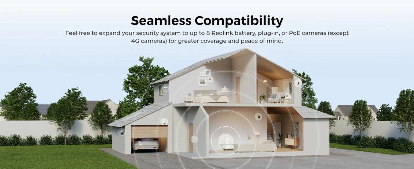 Reolink 4K Solar & Battery Powered Wireless Security Camera – 180° ColorX Night Vision, Outdoor WiFi Camera, AI Home Hub Compatible