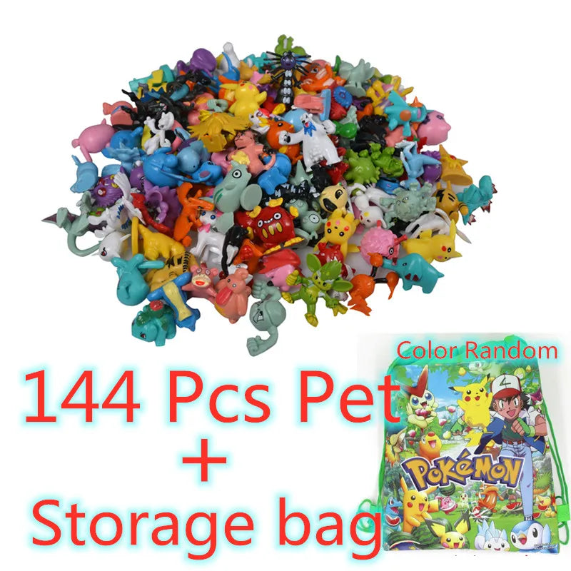144-Style Pokémon Pikachu Action Figure Toy - Anime Collectible Model & Decorative Gift