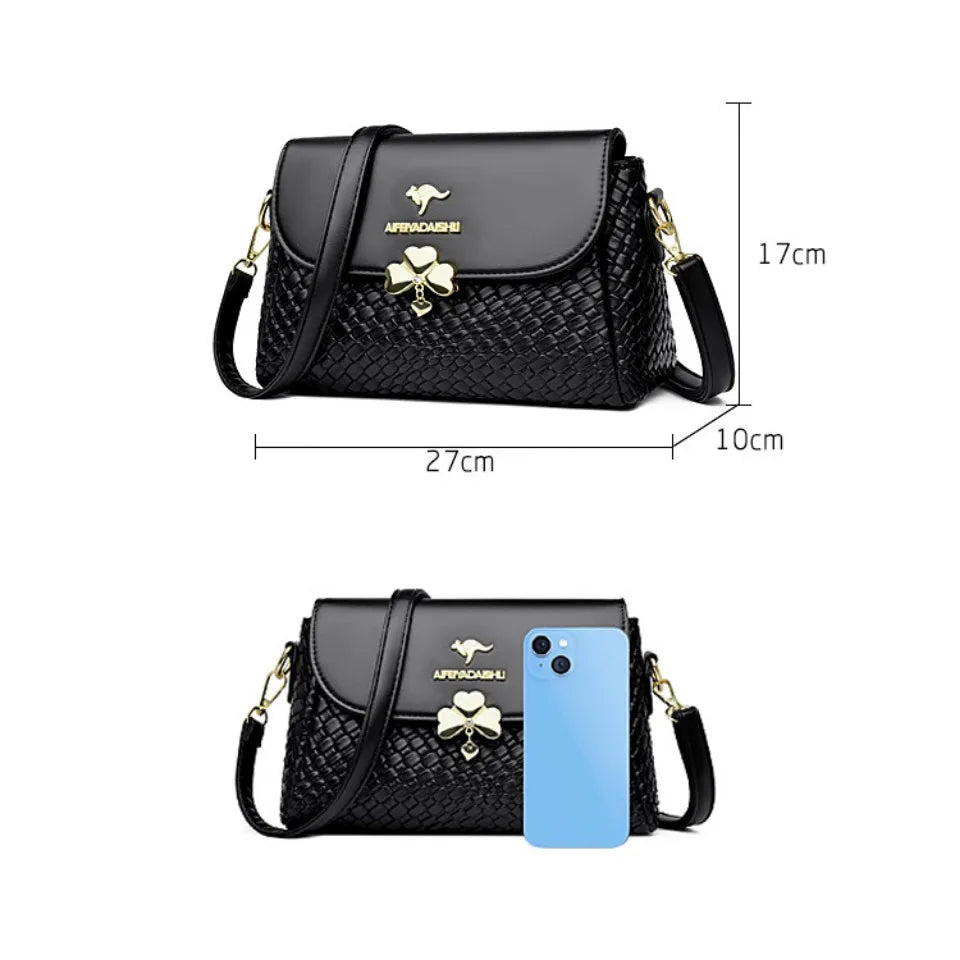 Luxury Women’s Designer Handbags – 2025 Soft Knitting Leather Crossbody Shoulder Bag