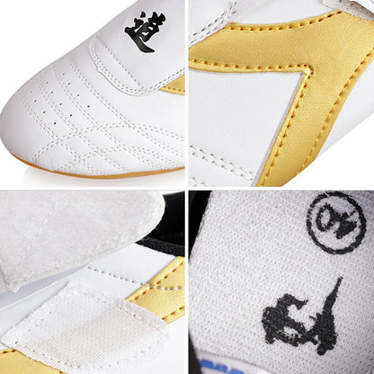Breathable White Taekwondo & Martial Arts Shoes — Kung Fu, Wushu, Taichi, Karate & Wrestling Sneakers