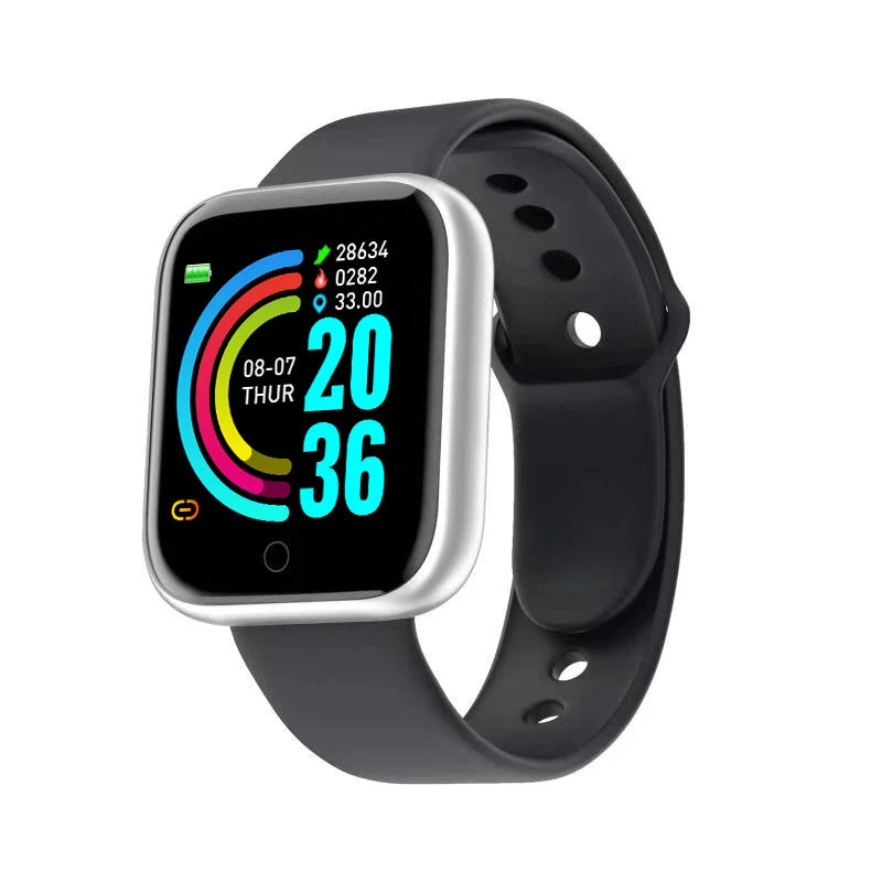 Multifunctional Y68 Smartwatch — Bluetooth Phone, Music, Fitness & Sports Tracker with Sleep Monitor for Men & Women, D20 Model