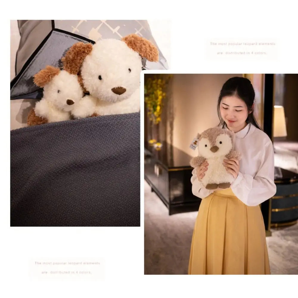 Kawaii Furry Plush Toys | Fox, Owl, Pig, Lamb, Chick & Duck Stuffed Animals for Kids & Adults