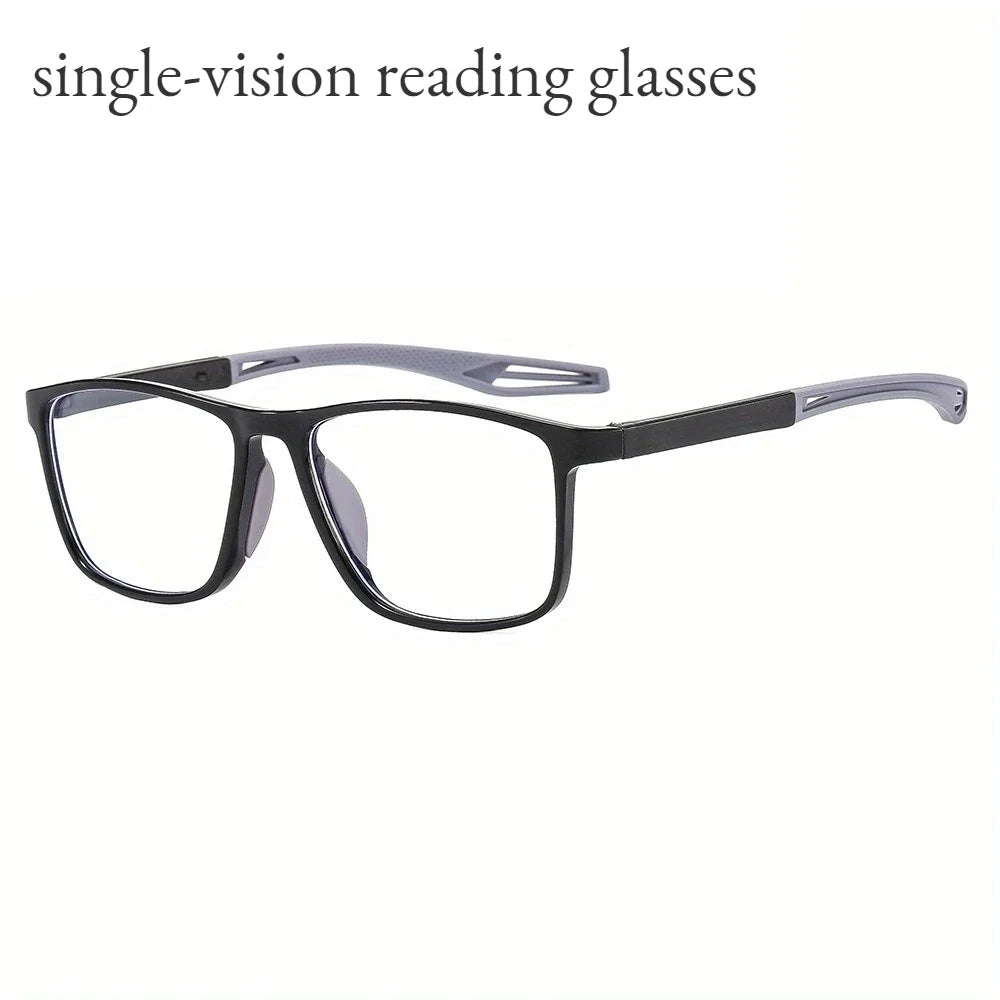 TR90 Photochromic Blue Light Reading Glasses – Ultralight Sports Eyewear for Men & Women, +1.0 to +4.0 Farsighted Lenses
