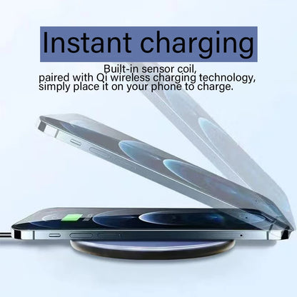 30W Fast Wireless Charging Pad - Wireless Charging Station for iPhone 8–17, Samsung Galaxy S23 and Compatible Xiaomi Devices