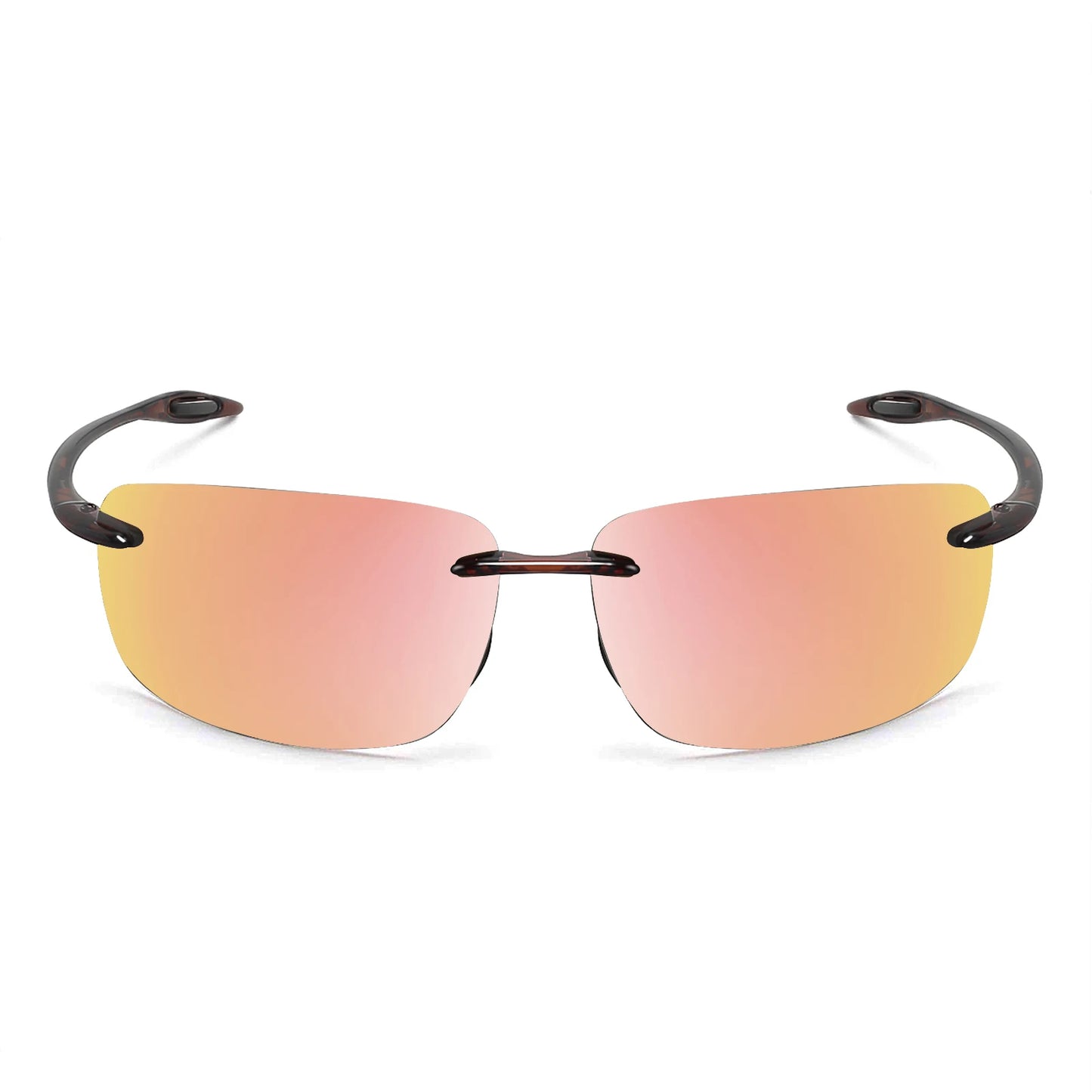 MAXJULI Polarized Sunglasses for Men & Women - Designer Fashion, Rimless Sports & Driving Eyewear (MJ8009)