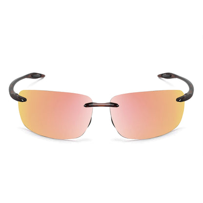 MAXJULI Polarized Sunglasses for Men & Women - Designer Fashion, Rimless Sports & Driving Eyewear (MJ8009)