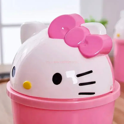 New Sanrio Hello Kitty Kawaii Dustbin – Trash Can for Living Room, Bedroom & Toilet