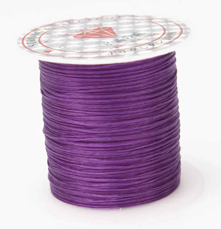 10M Strong Elastic Crystal Beading Cord – 1mm Stretch Thread for DIY Bracelets, Necklaces & Jewelry Making