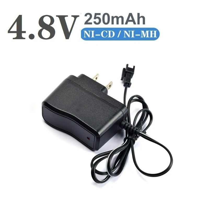 NiCd NiMH Battery Charger 2.4V–9.6V - RC Car Boat Tank Toy Battery Charger with SM-2P SM Plug