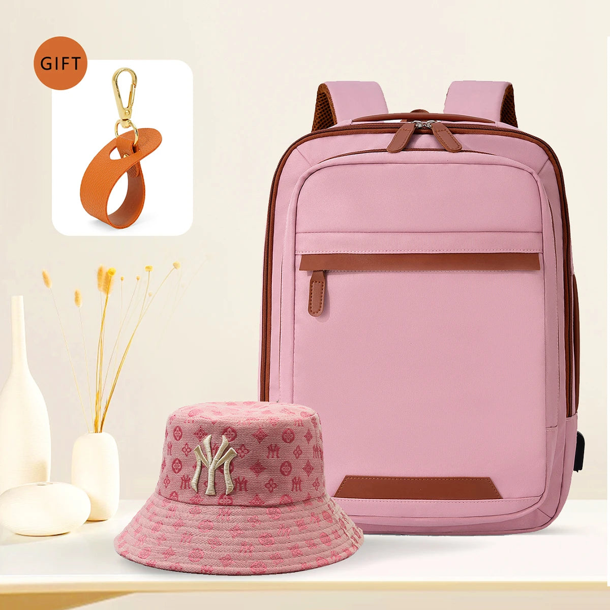 USB Rechargeable Laptop Backpack - Waterproof Large Capacity Unisex School & Travel Bag