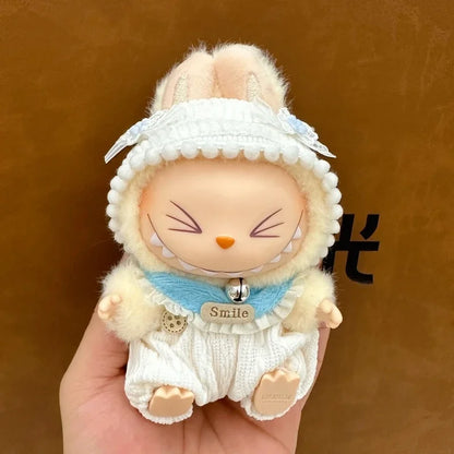 17cm Labubu Doll Accessories – Fashionable Clothing for V1/V2/V3 Labubu Dolls, Cute Toy Birthday Gift