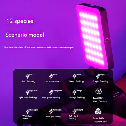 Mini Rechargeable M140 RGB Camera Fill Light - Portable LED Selfie & Live Broadcast Light for Mobile Photography