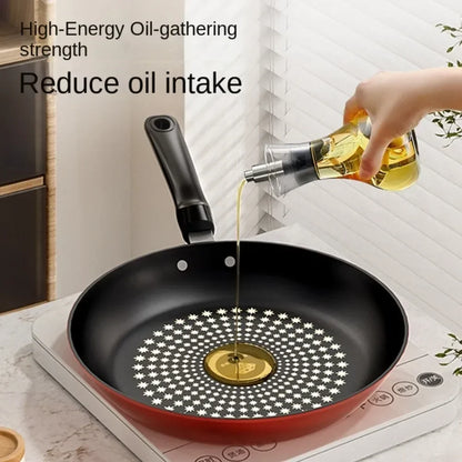 Crystal Diamond Non-Stick Frying Pan with Lid – Multi-Functional Iron Cookware for Gas & Induction